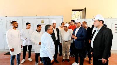 الشربيني ومرزوق يتفقدان توسعات محطة مياه بلقاس بطاقة 34 ألف َمتر مكعب