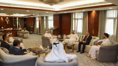 اليماحي يؤكد تضامن البرلمان العربي مع دولة قطر 