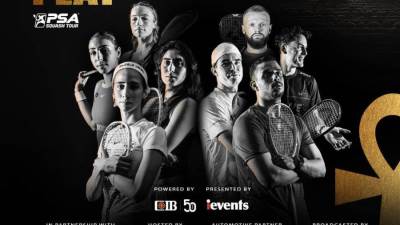 انطلاق النسخة الثانية من بطولة CIB المفتوحة للإسكواش الماسية 2025 من أمام أهرامات الجيزة