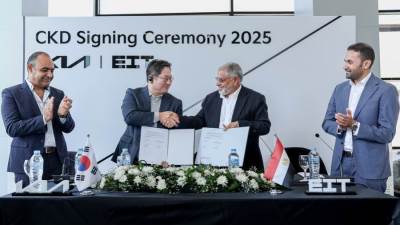 المصرية العالمية للتجارة والتوكيلات (EIT) تعلن عن إطلاق شراكتها مع كيا العالمية في مشروع تجميع سيارات كيا محليًا
