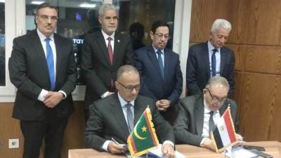 توقيع بروتوكول تعاون بين اتحادي الغرف المصرية والموريتاني