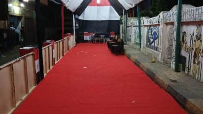 بالصور استعدادات محافظه الجيزه للانتخابات بمنطقة الهرم