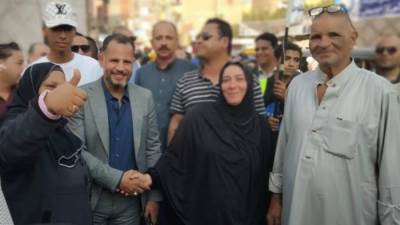 إقبال كبير على لجان الواسطى دعما لمرشح حزب الجبهة الوطنية محمد فاروق 