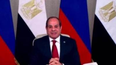 بوتين يهنئ الرئيس السيسى بعيد ميلاده خلال مراسم وضع هيكل الاحتواء بمفاعل الضبعة