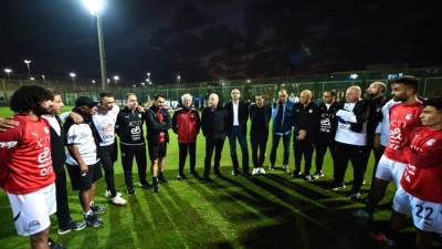 أبوريدة يدعم المنتخب الوطني المشارك في كأس العرب