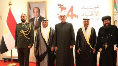 مفتي الجمهورية يشارك دولة الإمارات احتفالها بالعيد الوطني الـ54 ويؤكد عمق الروابط الأخوية بين البلدين