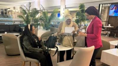 "هديل ماجد" في ضيافة مطار القاهرة الدولي