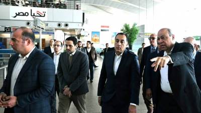 عقب عودته من بيروت.. رئيس الوزراء يبدأ جولة تفقدية موسعة بمطار القاهرة الدولي