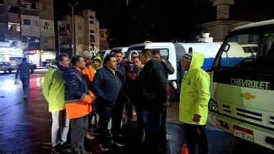رئيس مياه البحيرة في جولة ميدانية لمتابعة روافع الصرف وتمركزات الطوارئ لمواجهة الأمطار