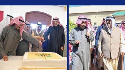 سمو الأمير يحضر مأدبة غداء على شرف سموه في مزرعة (عزايز)