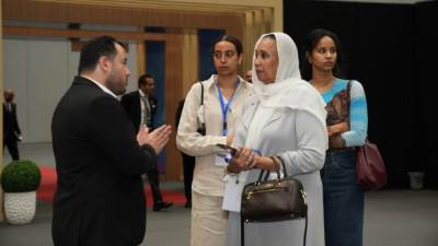 قبل ساعة من الإفتتاح.. اقبال كبير على معرض عقارات النيل بالدوحة