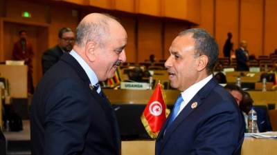  وزير الخارجية يعقد سلسلة لقاءات مع نظرائه الأفارقة على هامش اجتماعات المجلس التنفيذي للإتحاد الافريقي