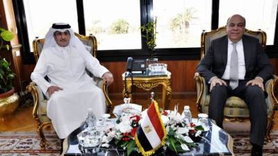 وزير الطيران المدني يستقبل رئيس الهيئة العامة للطيران المدني القطري لبحث أوجه التعاون بين الجانبين