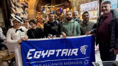 مصر للطيران تنظم رحلة تعريفية لعدد من وكلاء السياحة والسفر من دولة قطر