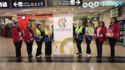 مطار القاهرة الدولي يحتفل مع السيدات بيوم المرأة العالمي 