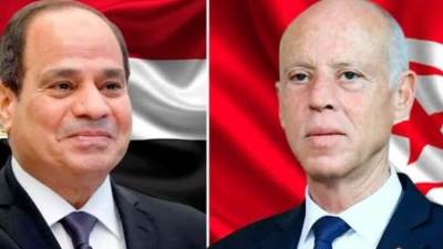 اتصال هاتفي بين عبد الفتاح السيسي وقيس سعيّد لتبادل التهاني بعيد الفطر