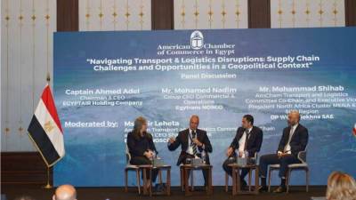 رئيس الشركة القابضة مصرللطيران يشارك في جلسة نقاشية حول مستقبل صناعة الطيران في ظل التحديات الجيوسياسية المتسارعة