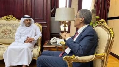 السفير الإماراتي: لقاء مثمر مع ضياء رشوان لتعزيز التعاون الإعلامي بين مصر والإمارات