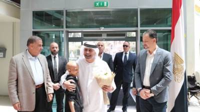 سفير الإمارات لدى مصر: زيارة مستشفى 57357 تجربة إنسانية عميقة ودعمنا مستمر للأطفال المرضى