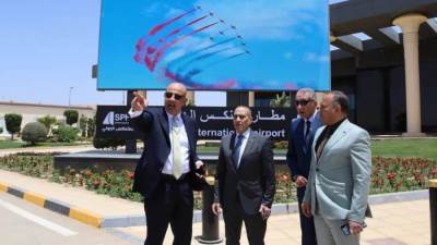اللجنة العليا للتفتيش الأمني والبيئي تتفقد مطار سفنكس الدولي لمتابعة كفاءة التشغيل والأمن والسلامة