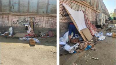 رفع الفريزه بجوار سور محطة مترو ساقية مكى