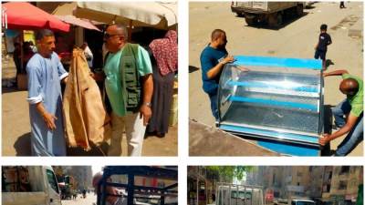 حملة اشغالات مسائية بشارع أبو زارع القطاع الجنوبي