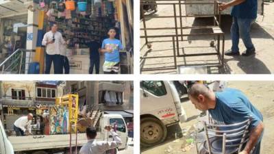 حي العمرانية يرفع 115 حالة إشغال في حملة مكبرة بشارع "أبو زارع"