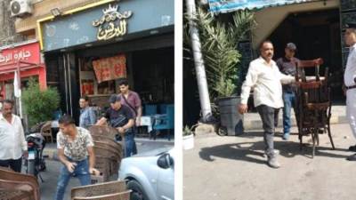 في حملة مسائية مكبرة.. حي العمرانية يرفع 124 حالة إشغال بشارع "خاتم المرسلين"
