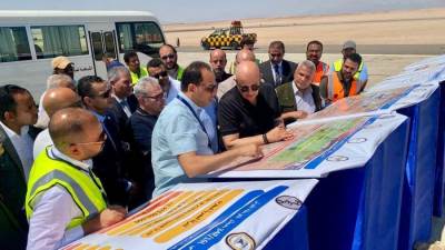 النشار يتفقد مطار الغردقة ويواصل متابعة مشروعات التطوير على أرض الواقع