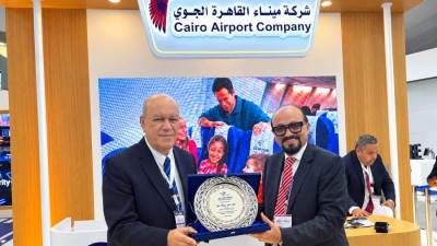 في اليوم الأول لمعرض العلمين.. شركة ميناء القاهرة الجوي تستعرض إنجازات مطار القاهرة الدولي