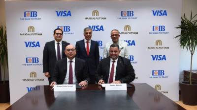 البنك التجاري الدولي يتعاون مع ماجد الفطيم و«فيزا» لإطلاق بطاقات CIB SHARE Visa الائتمانية