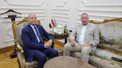 محافظ القاهرة يستقبل محمود الخطيب بديوان عام المحافظة