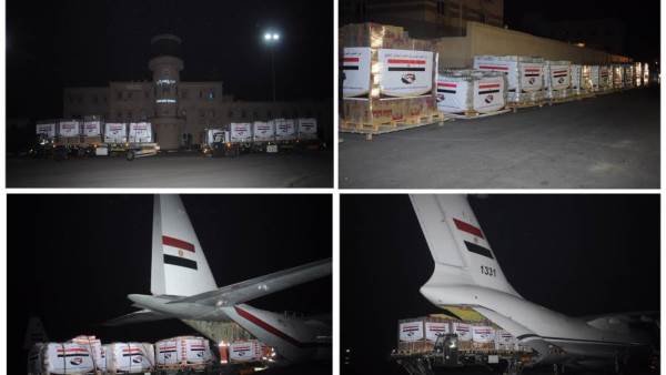 الجسر الجوى المخصص لنقل المساعدات إلى السودان